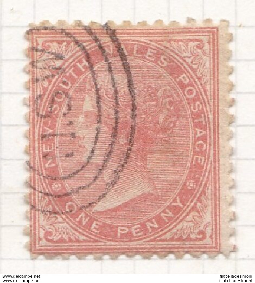 1864 NEW SOUTH WALES - SG 186 1d Dull Red USED - Sonstige & Ohne Zuordnung
