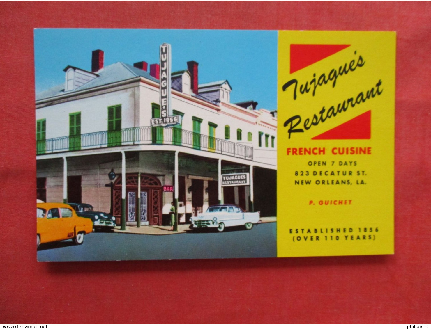 Tujague's Restaurant.  New Orleans Louisiana > New Orleans     Ref 6359 - New Orleans
