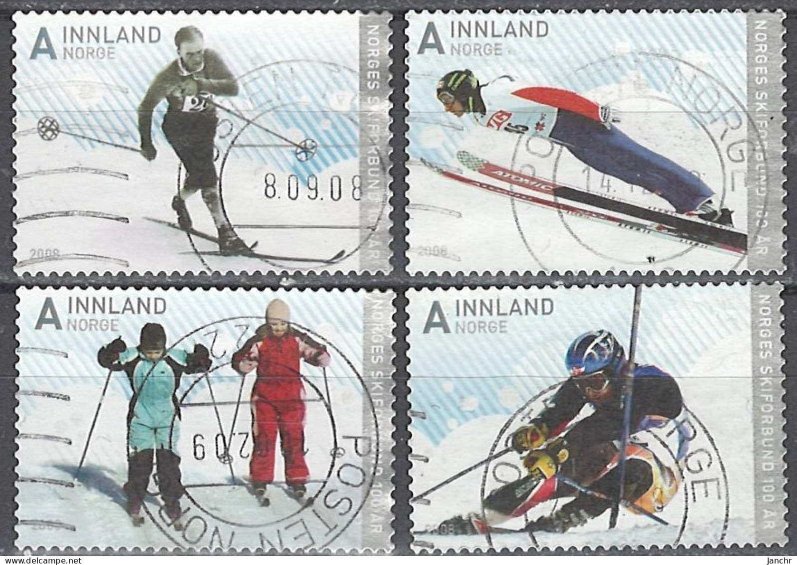 Norwegen Norway 2008. Mi.Nr. 1640-1643, Used O - Used Stamps