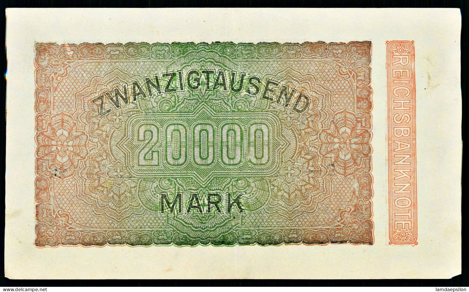 A10  ALLEMAGNE   BILLETS DU MONDE   BANKNOTES 20000 Mark  1923. - 20.000 Mark