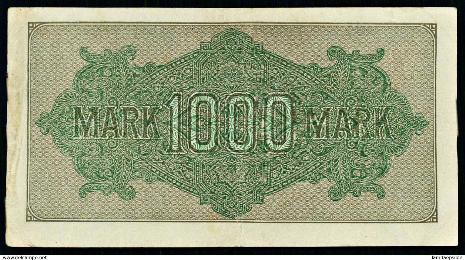 A10  ALLEMAGNE   BILLETS DU MONDE   BANKNOTES  1000 Mark  1922 - 1000 Mark