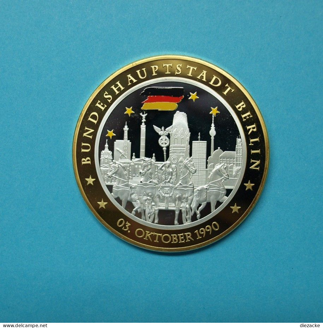 2012 Gigantprägung Bundeshauptstadt Berlin, Versilbert, Teilvergoldet PP (MZ1253 - Non Classificati