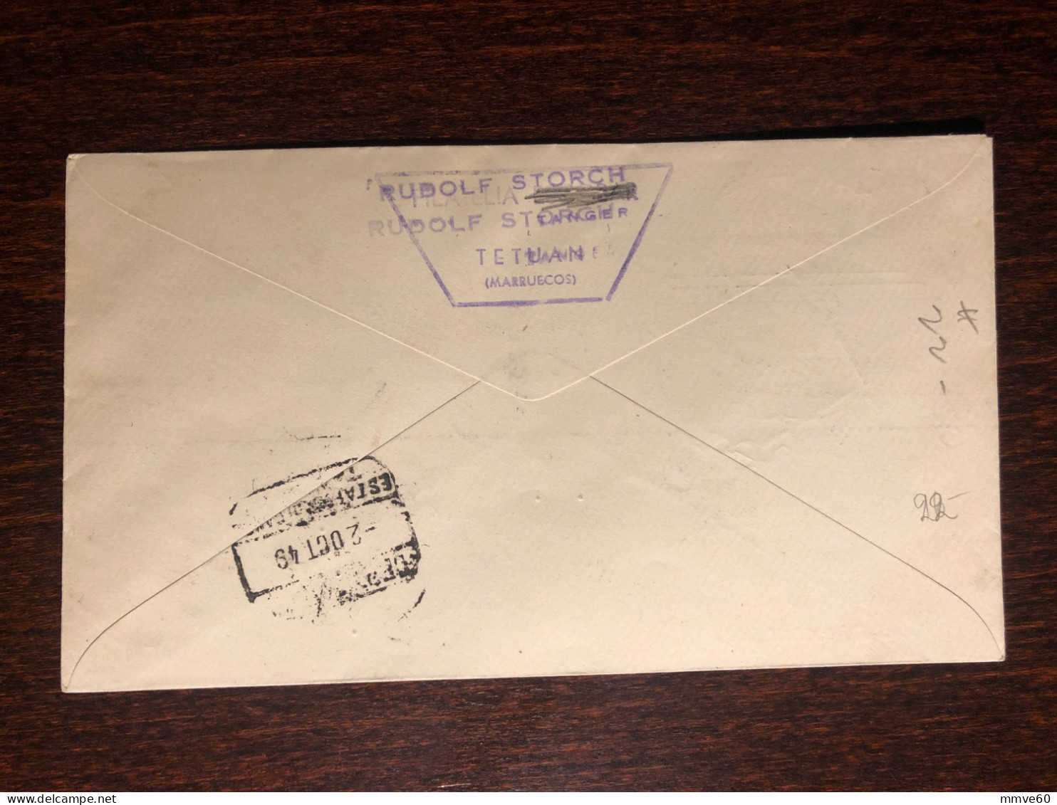 MARRUECOS FDC COVER 1949 YEAR TUBERCULOSIS TBC HEALTH MEDICINE STAMPS - Spanish Morocco