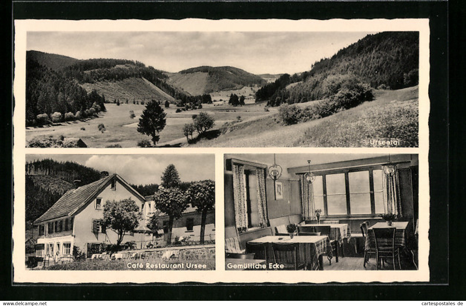 AK Lenzkirch /Hochschwarzwald, Café Restaurant Ursee, Bes.: Karl Winterhalter, Urseetal  - Hochschwarzwald