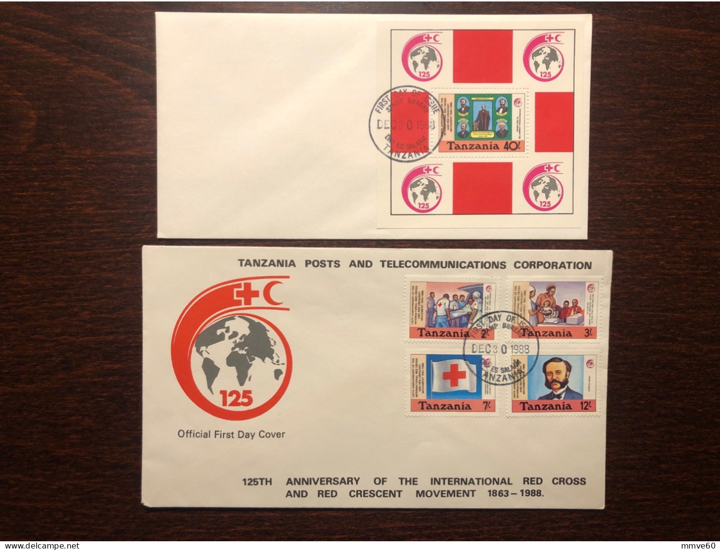 TANZANIA FDC COVER 1988 YEAR  RED CROSS HEALTH MEDICINE STAMPS - Tanzania (1964-...)