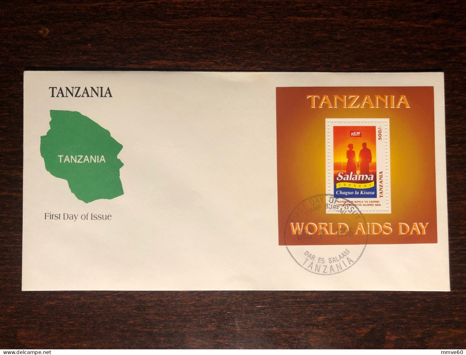 TANZANIA FDC COVER 1996 YEAR  AIDS SIDA HEALTH MEDICINE STAMPS - Tanzania (1964-...)