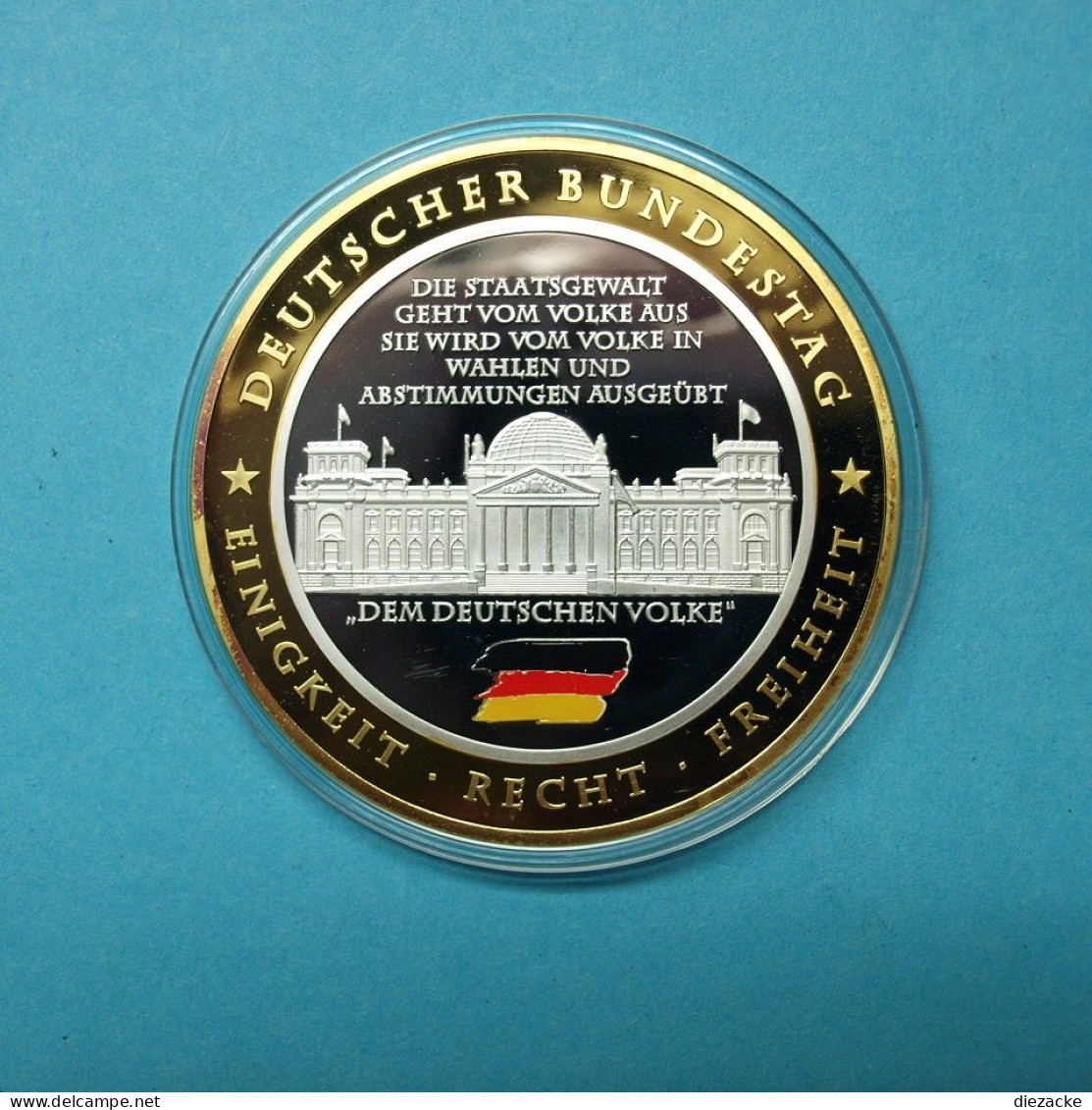 Gigantenprägung 2012 "Der Deutsche Bundestag" Versilbert/ Vergoldet PP (MZ1258 - Ohne Zuordnung
