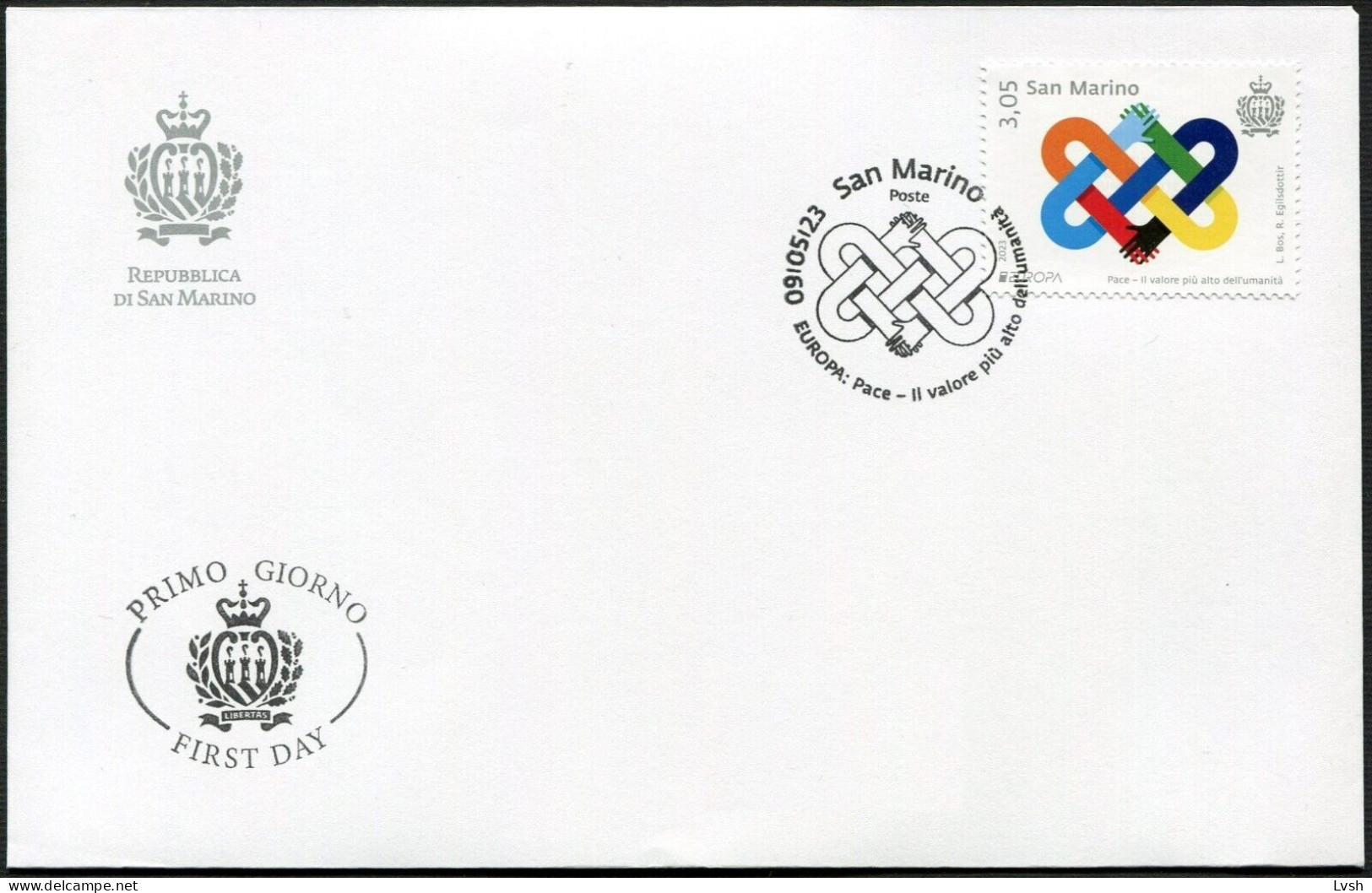 San Marino.2023.Europa CEPT.Peace – The Highest Value Of Humanity.FDC. - FDC