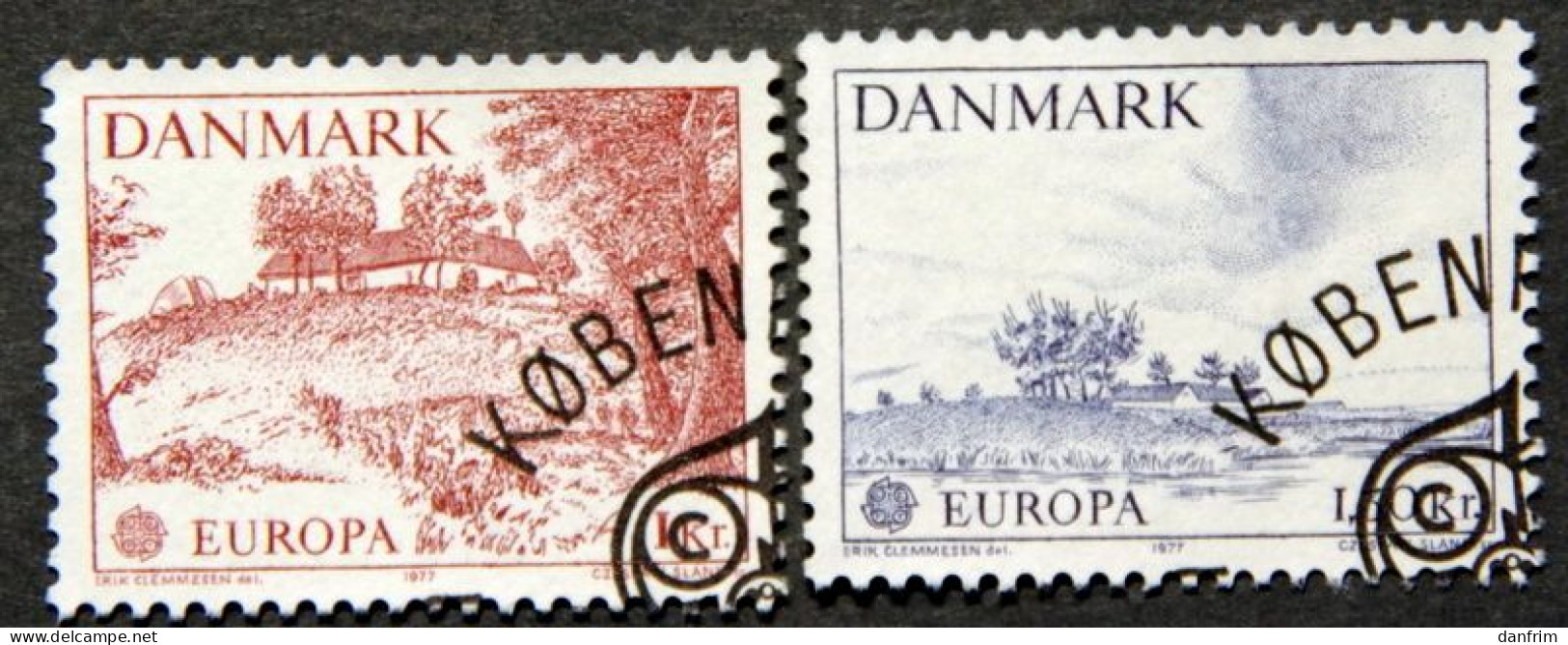 Danmark 1977 EUROPA  MiNr.639-40  (O). (lot K 660 ) - Usati