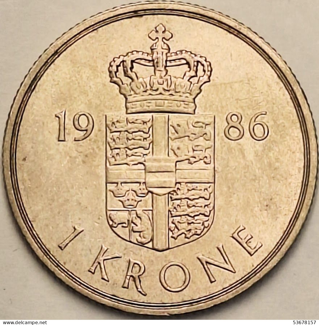 Denmark - Krone 1986, KM# 862.3 (#3790) - Denmark