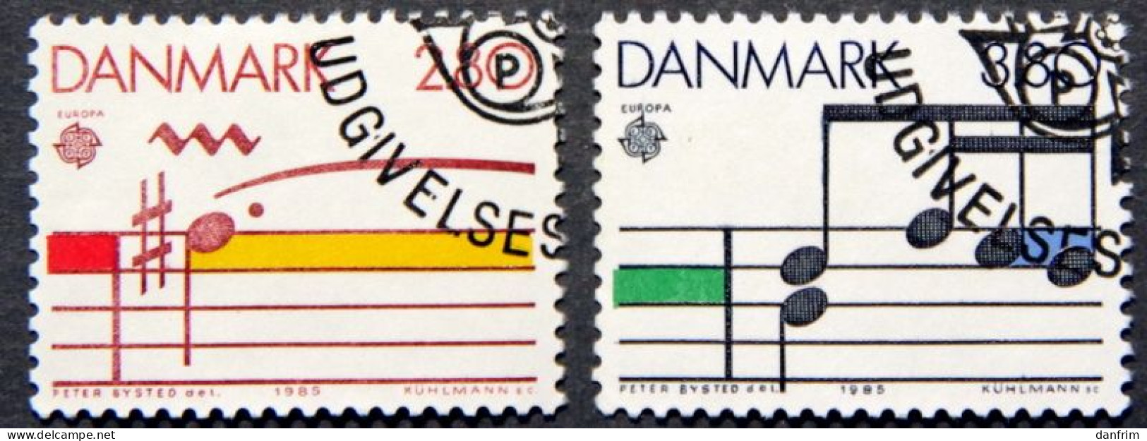 Denmark 1985   EUROPA     Minr.835-36 ( O) ( Lot K 674) - Gebraucht