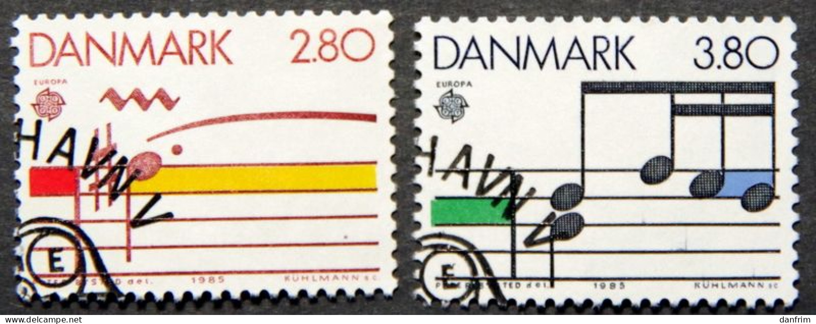 Denmark 1985   EUROPA     Minr.835-36 ( O) ( Lot K 676) - Oblitérés