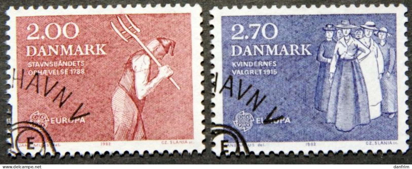 Denmark 1982-84 EUROPA MiNr.749-50 (o) ( Lot  K 679) - Oblitérés