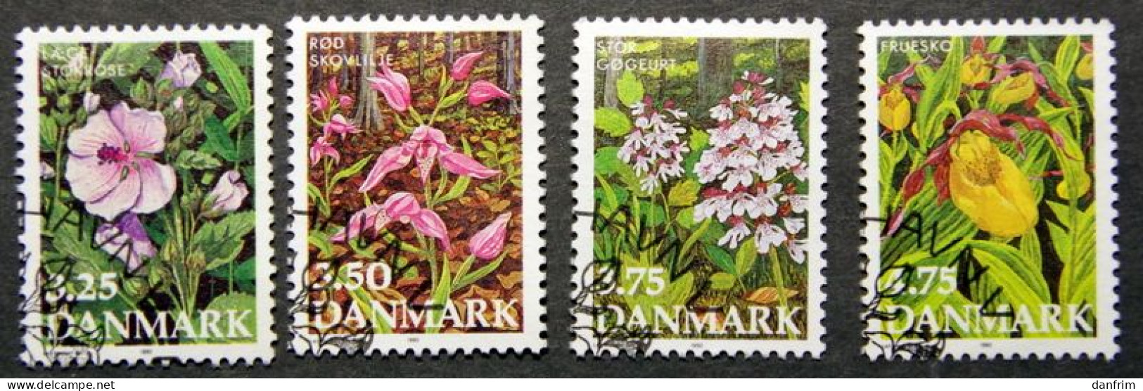 Denmark  1990 Blumen / Flowers  MiNr. 981-984  ( Lot K 688) - Gebraucht