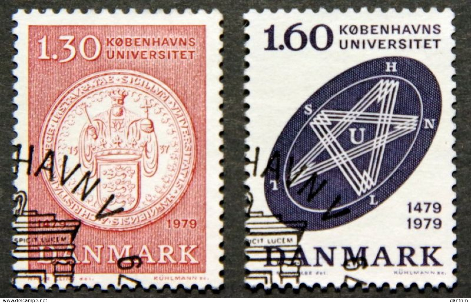 Denmark 1979 500th Ann.of Kobenhavn University  MiNr.677-78  (O). (lot K 692 ) - Gebruikt
