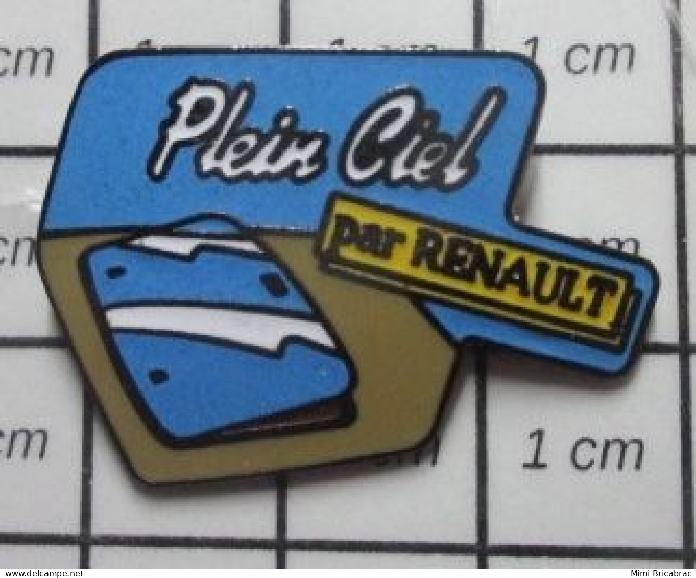 511c Pin's Pins / Beau Et Rare / AUTOMOBILES / TOIT OUVRANT RENAULT PLEIN CIEL - Renault