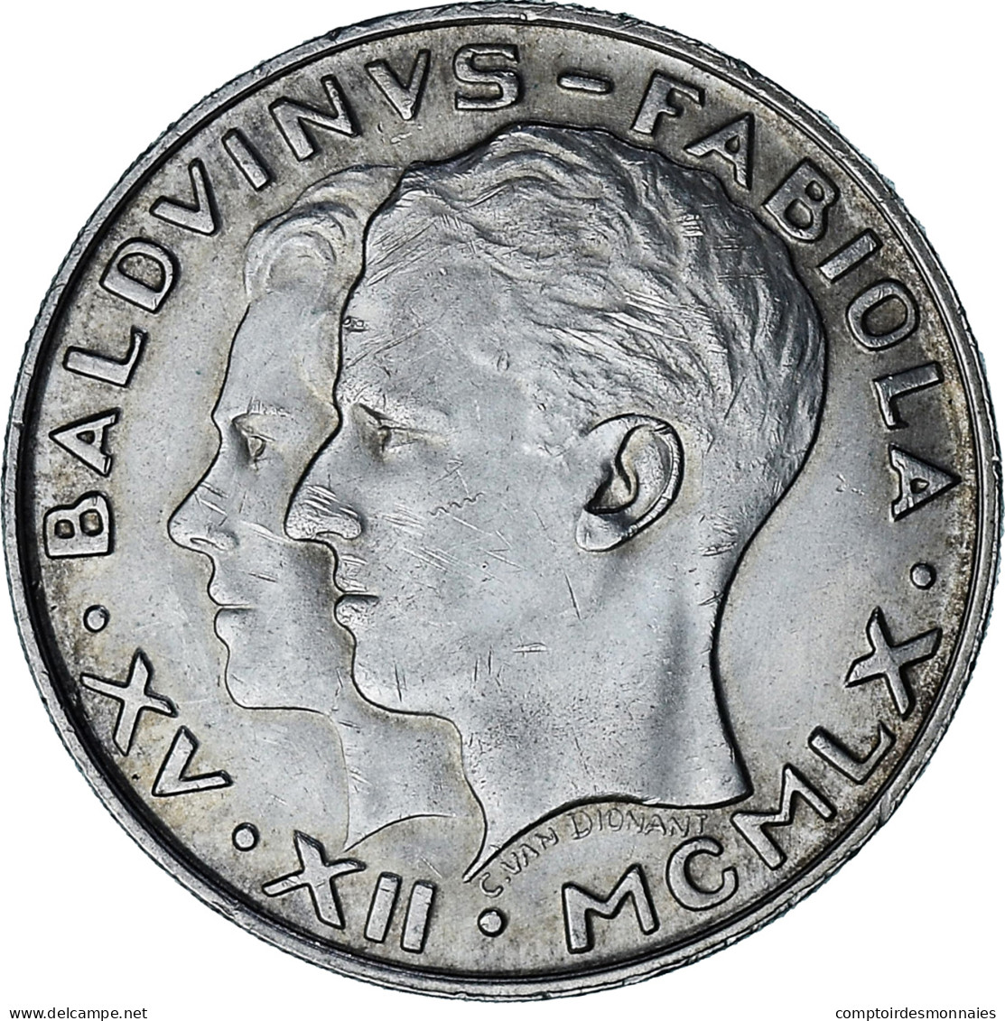 Monnaie, Belgique, Baudouin I, 50 Francs, 50 Frank, 1960, SUP, Argent, KM:152.1 - 50 Frank