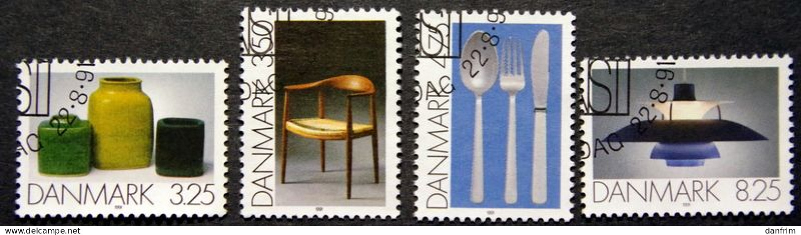 Danmark 1991 Kunst  MiNr.1006-1009 (O). (lot  K 700 ) - Usati