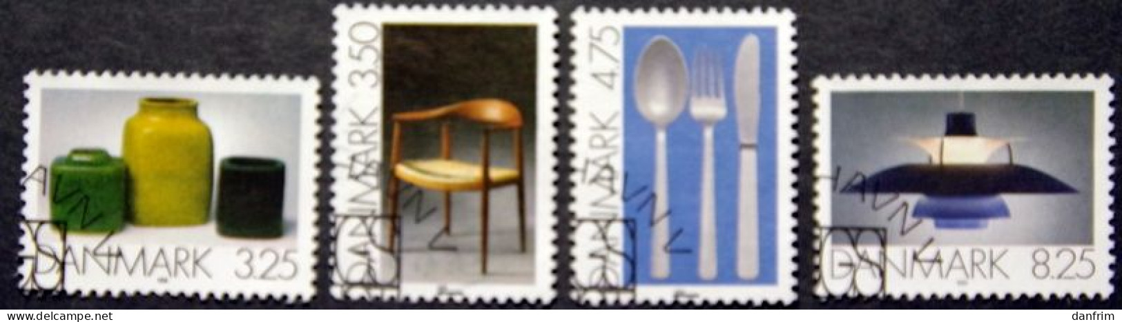 Danmark 1991 Kunst  MiNr.1006-1009 (O). (lot  K 701 ) - Gebraucht