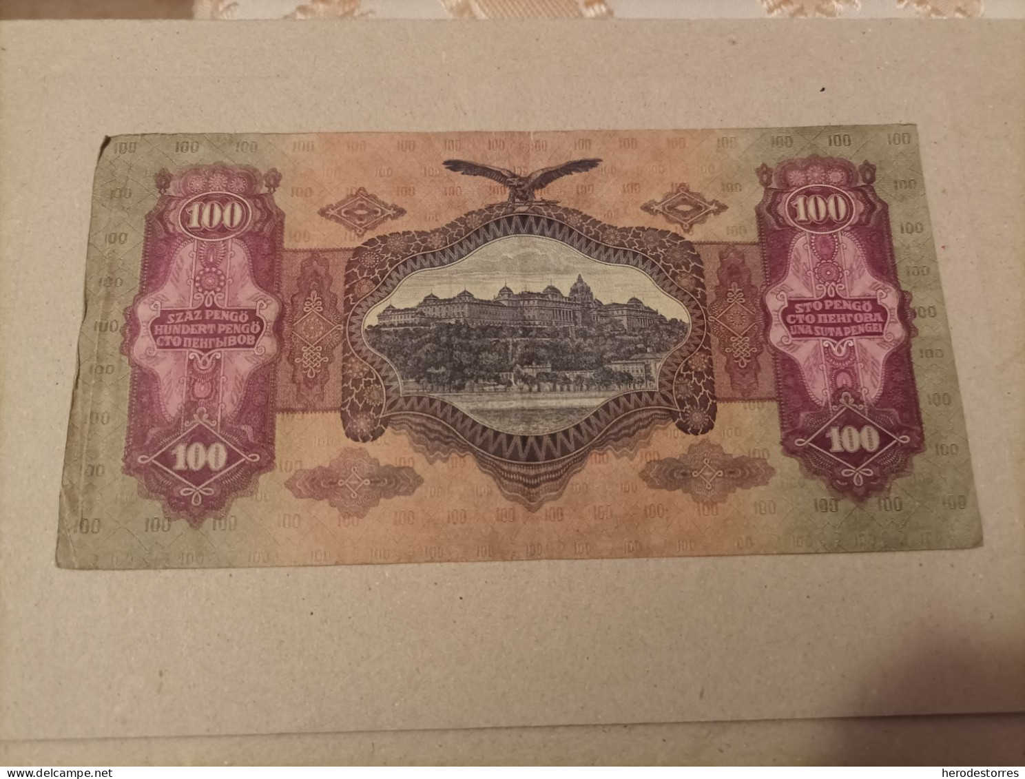 Billete Hungría, 100 Pengo, Año 1930, Con Asterisco - Ungarn