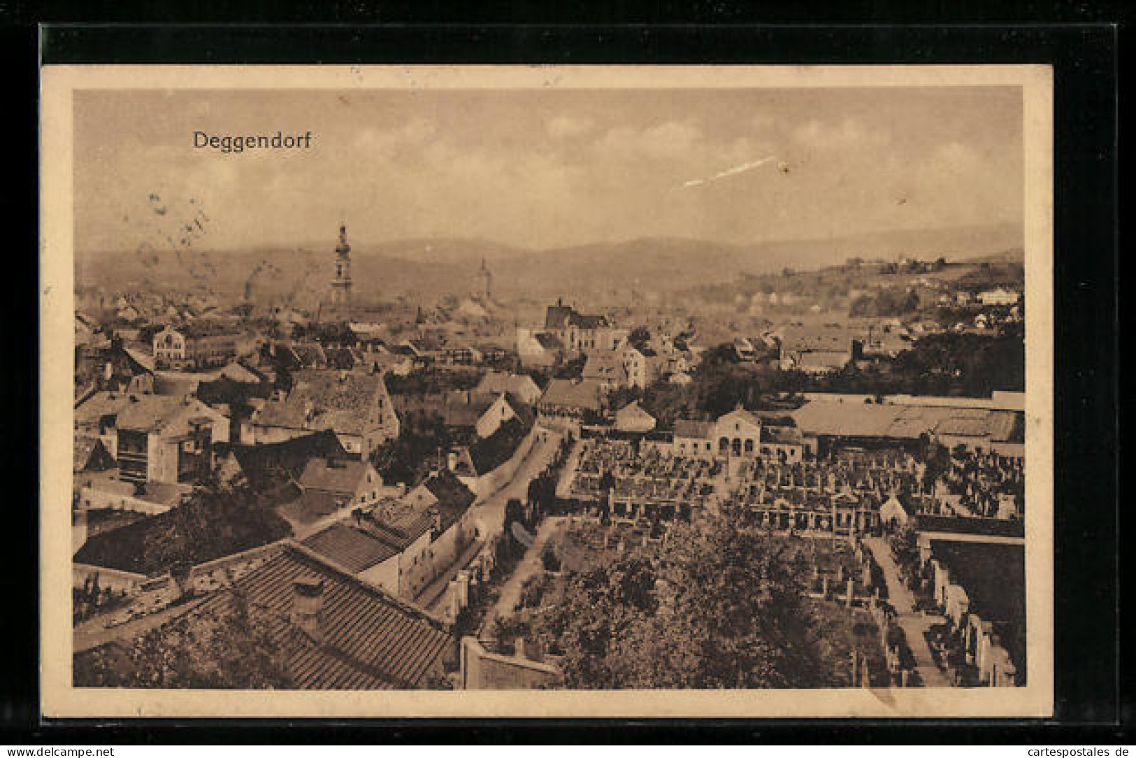 AK Deggendorf, Ortsansicht Aus Der Vogelschau  - Deggendorf