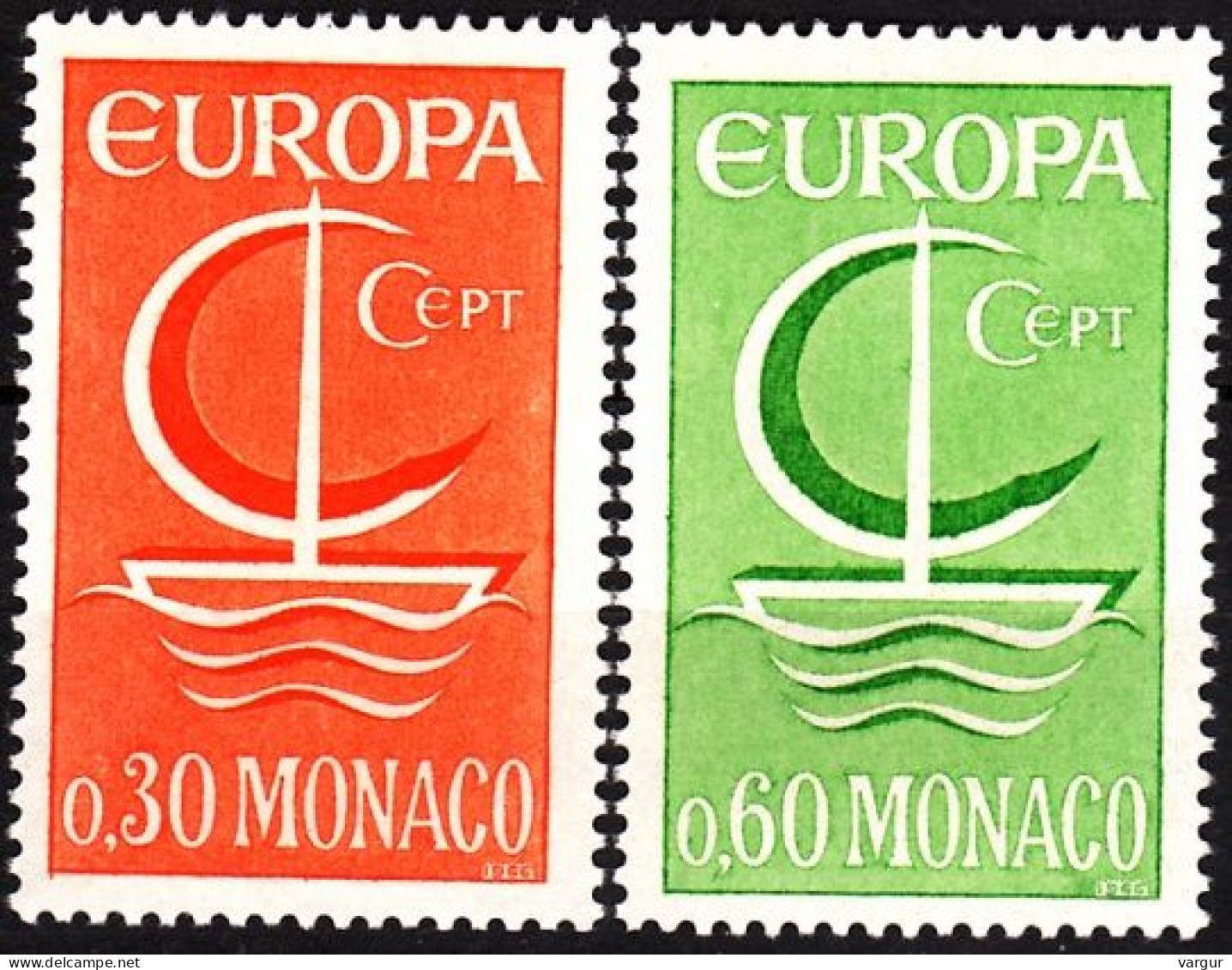 MONACO 1966 EUROPA. Complete Set, MNH - 1966