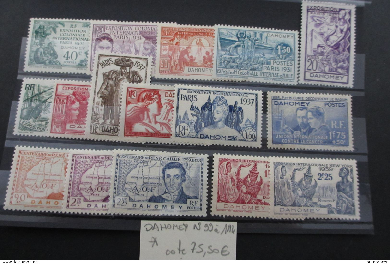 DAHOMEY N°99 à 114 NEUF* TB COTE 75,50 EUROS  VOIR SCANS - Unused Stamps