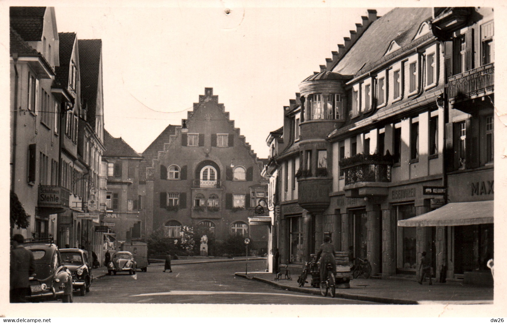 Donaueschingen - La Rue Principale - Cliché Breuil - Carte De 1956 (Postes Aux Armées) - Donaueschingen