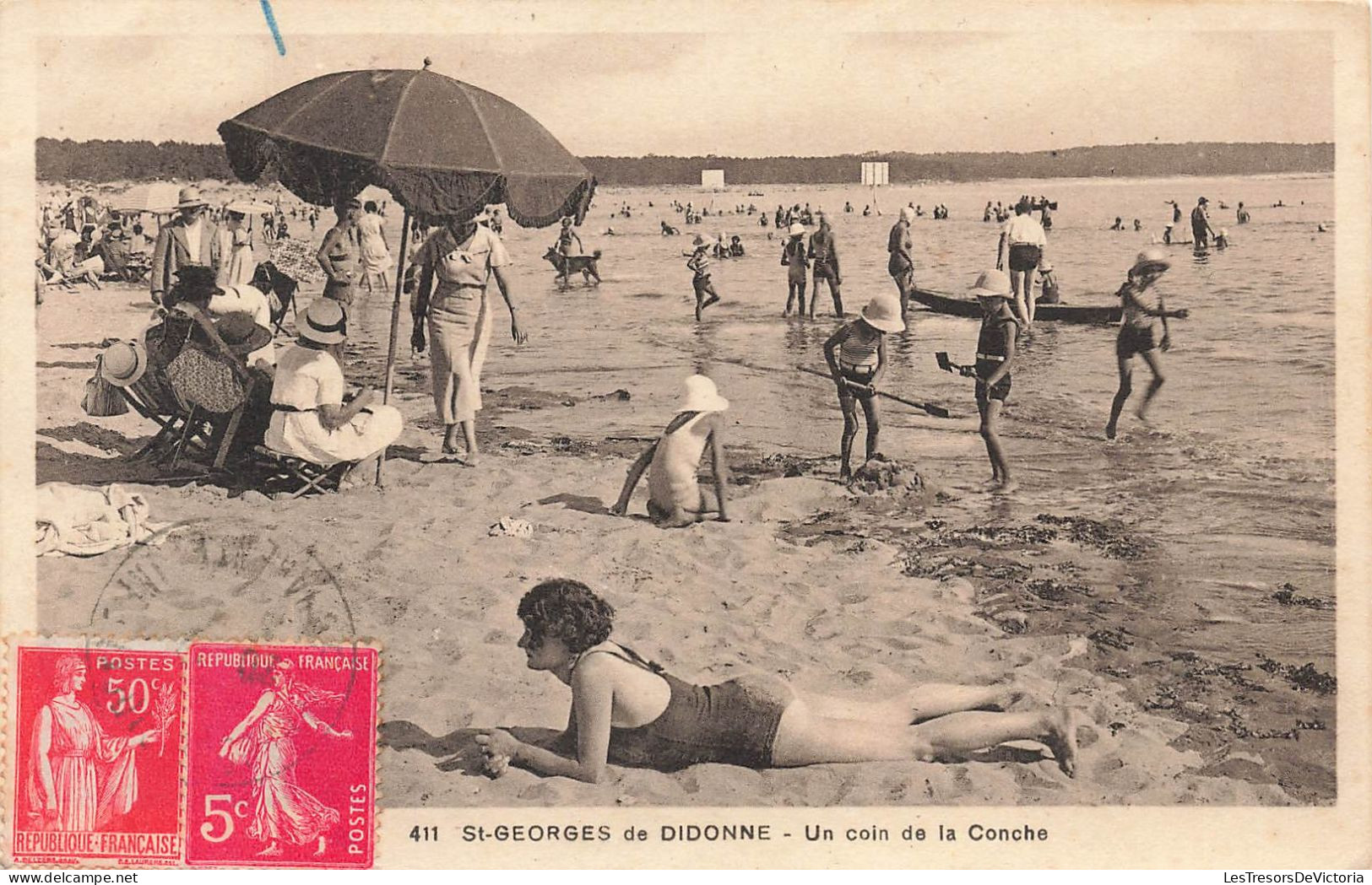 FRANCE - St Georges De Didonne - Vue Sur Un Coin De La Conche - Animé - Vue De La Plage - Carte Postale Ancienne - Saint-Georges-de-Didonne