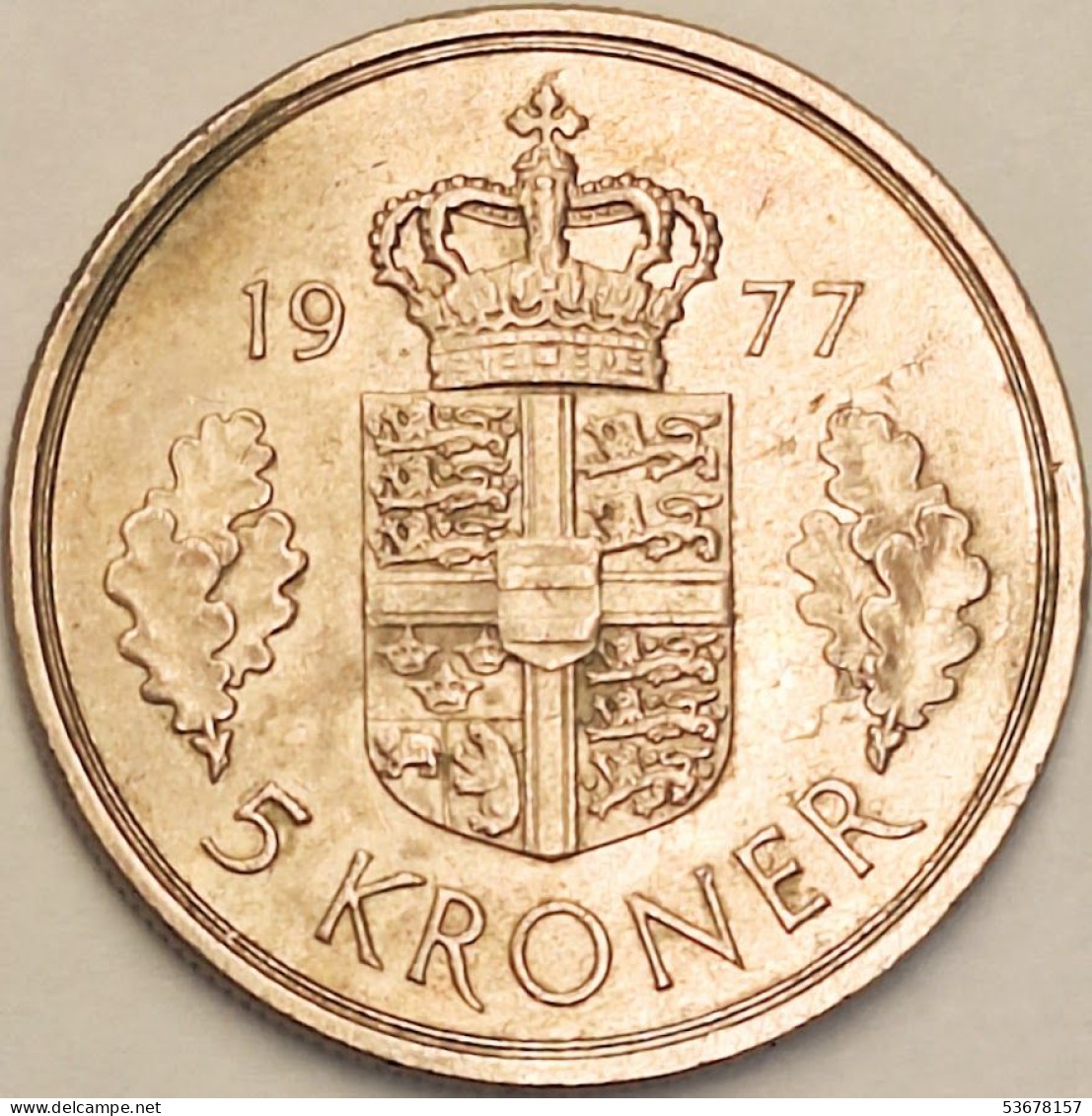 Denmark - 5 Kroner 1977, KM# 863.1 (#3798) - Danemark