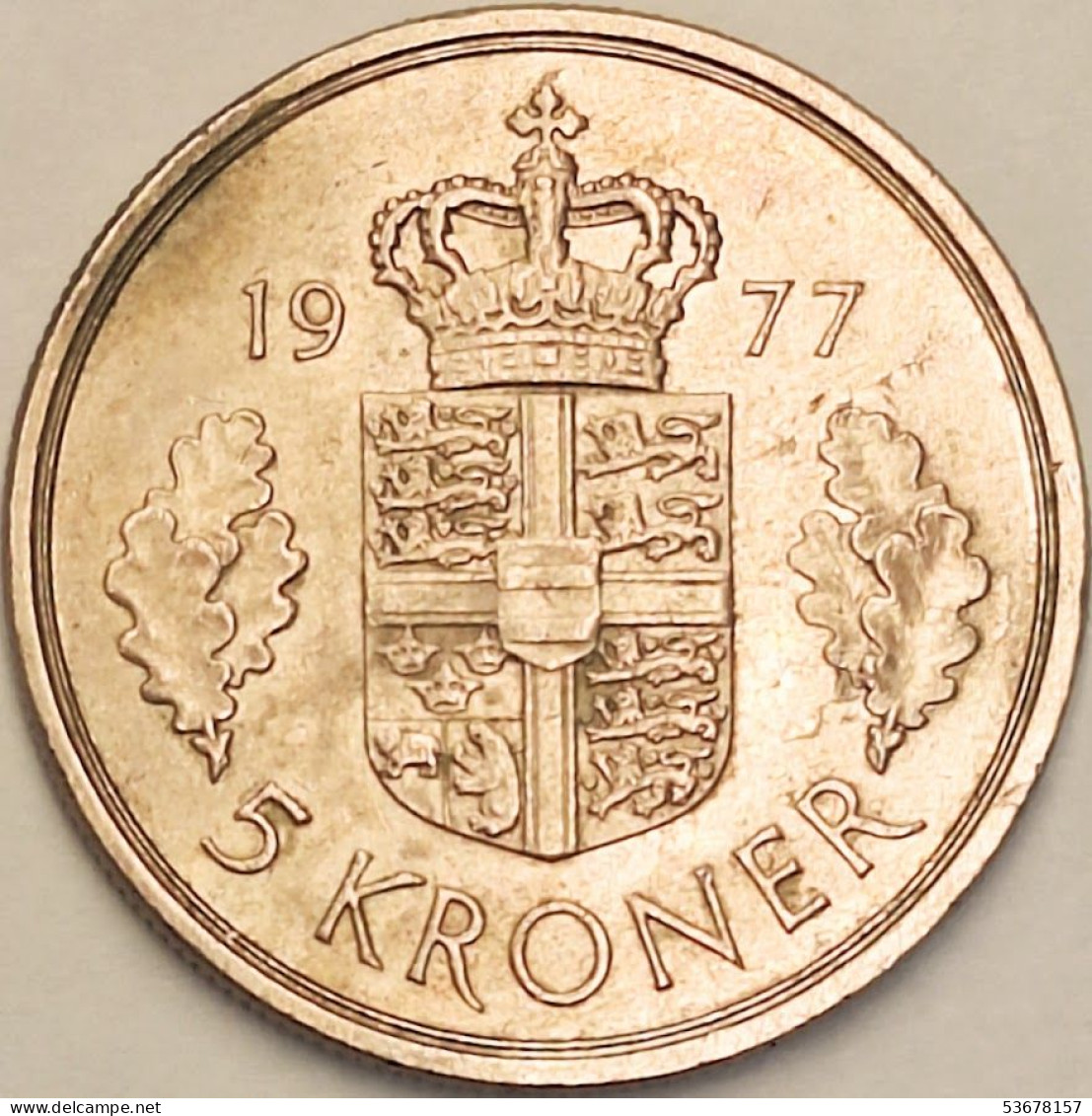 Denmark - 5 Kroner 1977, KM# 863.1 (#3798) - Denmark