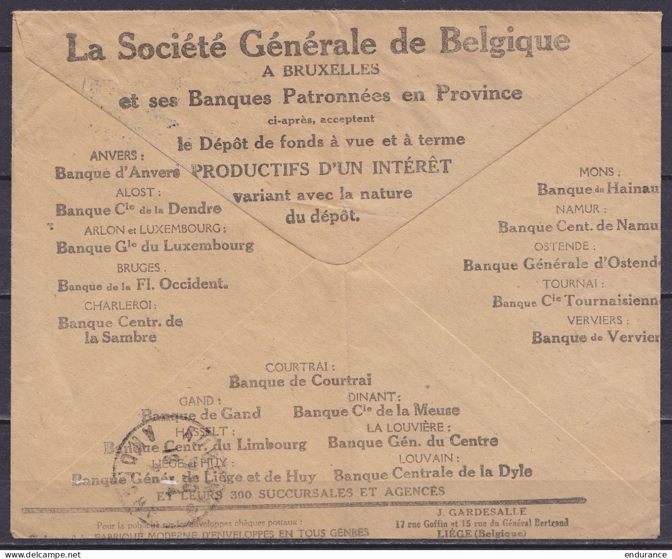 L. Office Des Chèques Postaux Affr. N°211+197 (sur Flam.) Càd Bleu "BRUXELLES-CHEQUES AN /17-4-1924/ BRUSSEL-CHECKS" Pou - 1921-1925 Piccolo Montenez