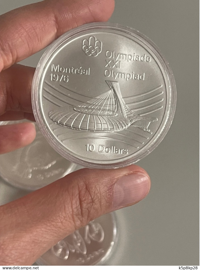 1976 Olympics Canada Silver Coins, 14 $10 Coins, Full Set, $65 Each - Canada