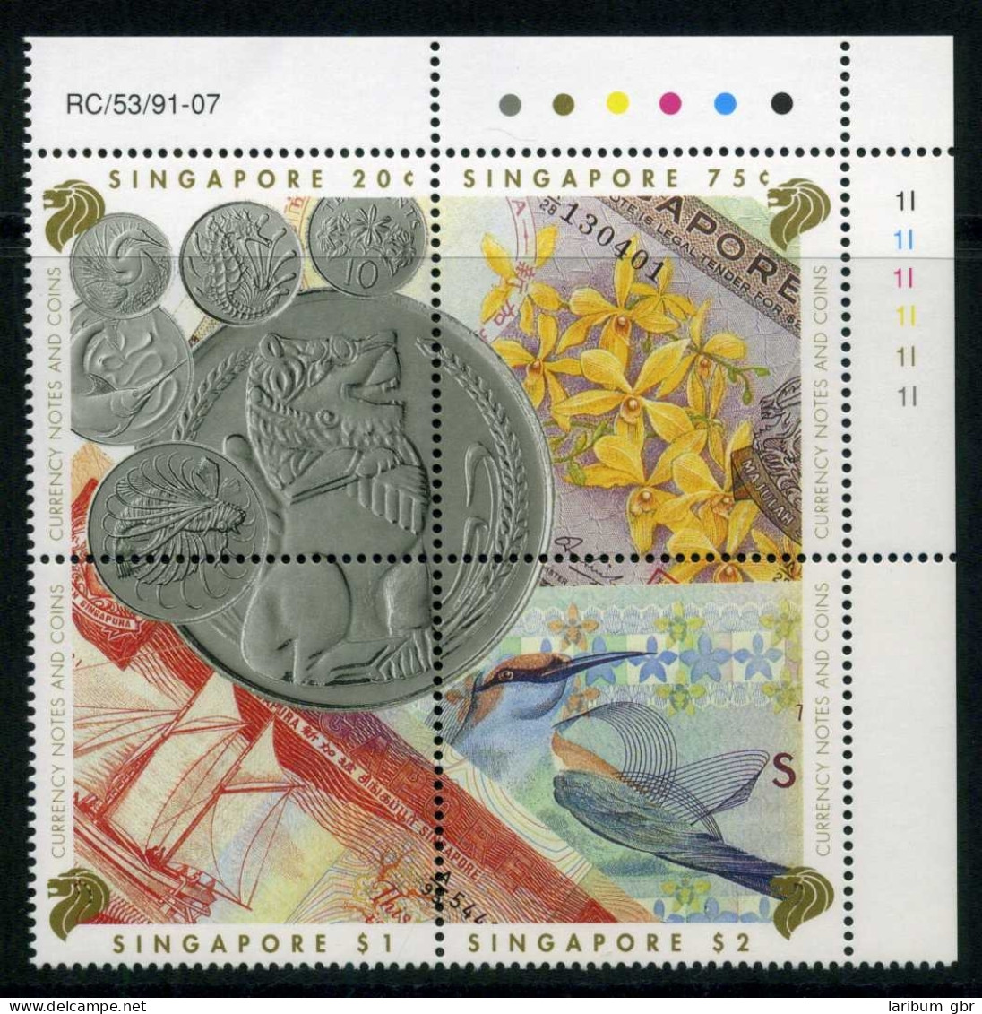 Singapur 4er 672-675 Postfrisch Geld #IY815 - Singapore (1959-...)