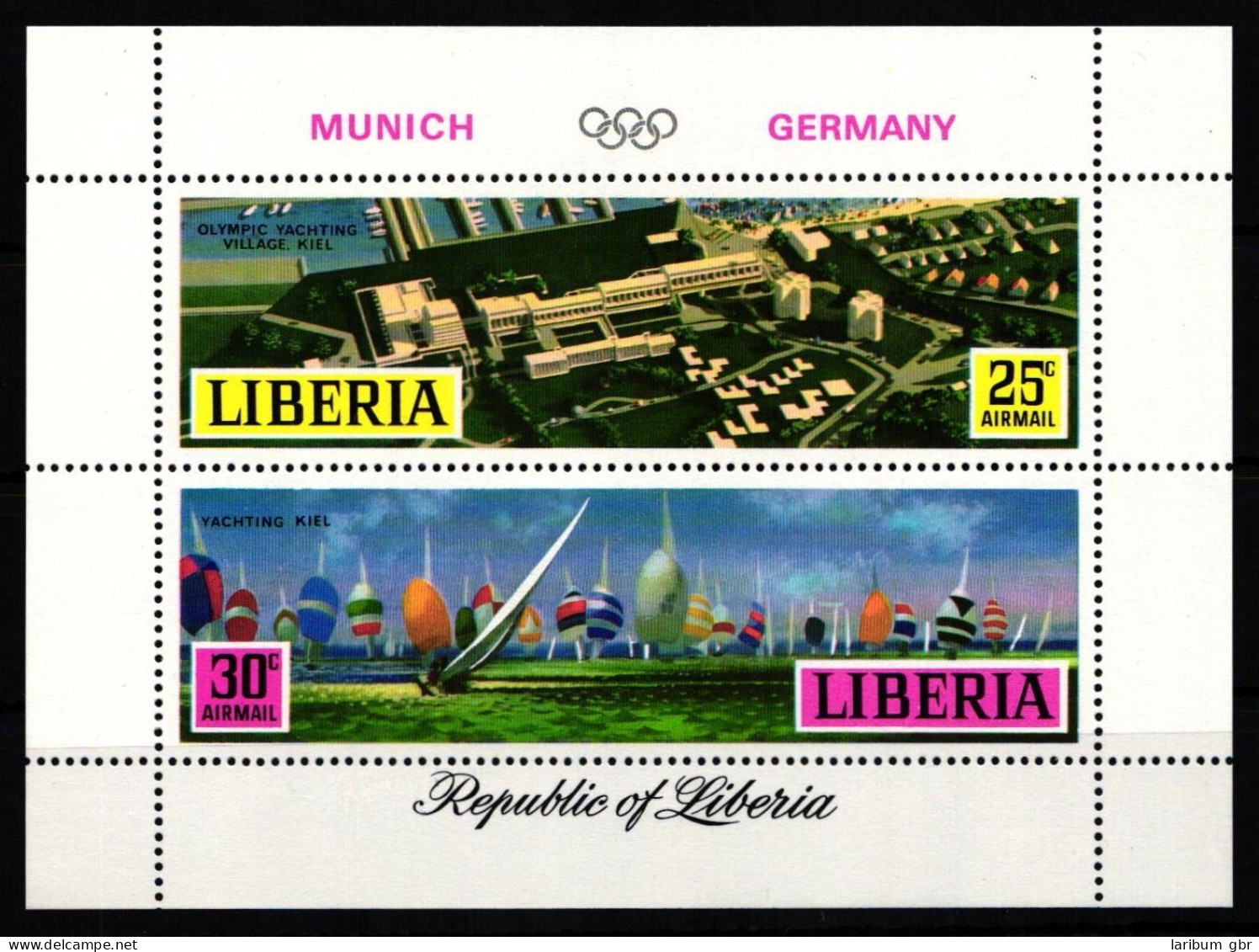 Liberia Block 55A Postfrisch Olympische Spiele #KA490 - Liberia