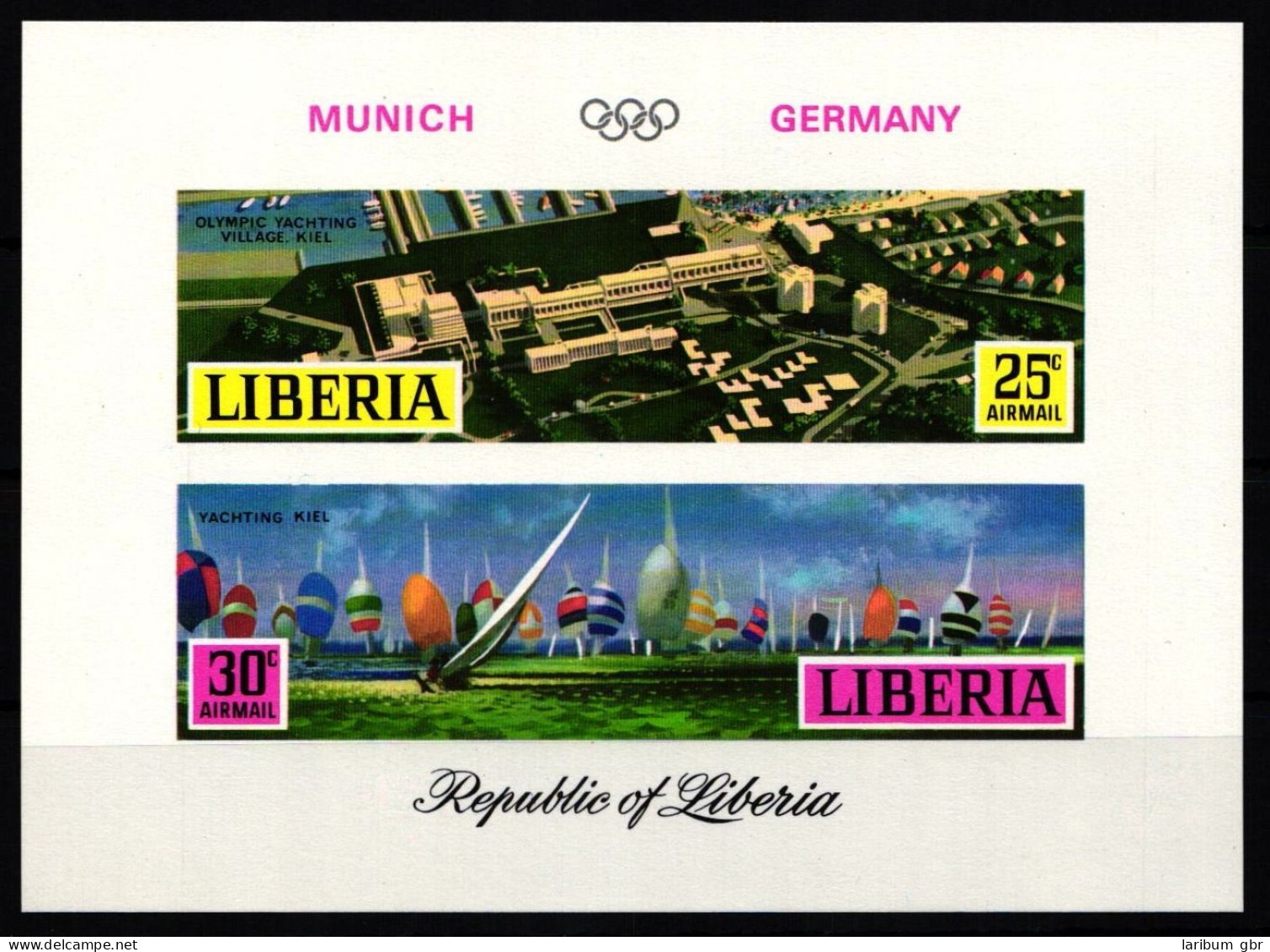 Liberia Block 55B Postfrisch Olympische Spiele #KA491 - Liberia