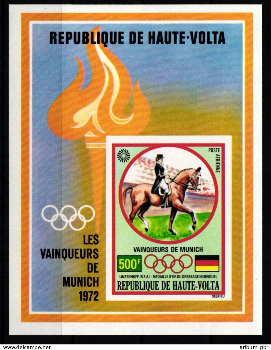 Burkina Faso Block 8 Postfrisch Geschnitten, Olympische Spiele #KA545 - Burkina Faso (1984-...)