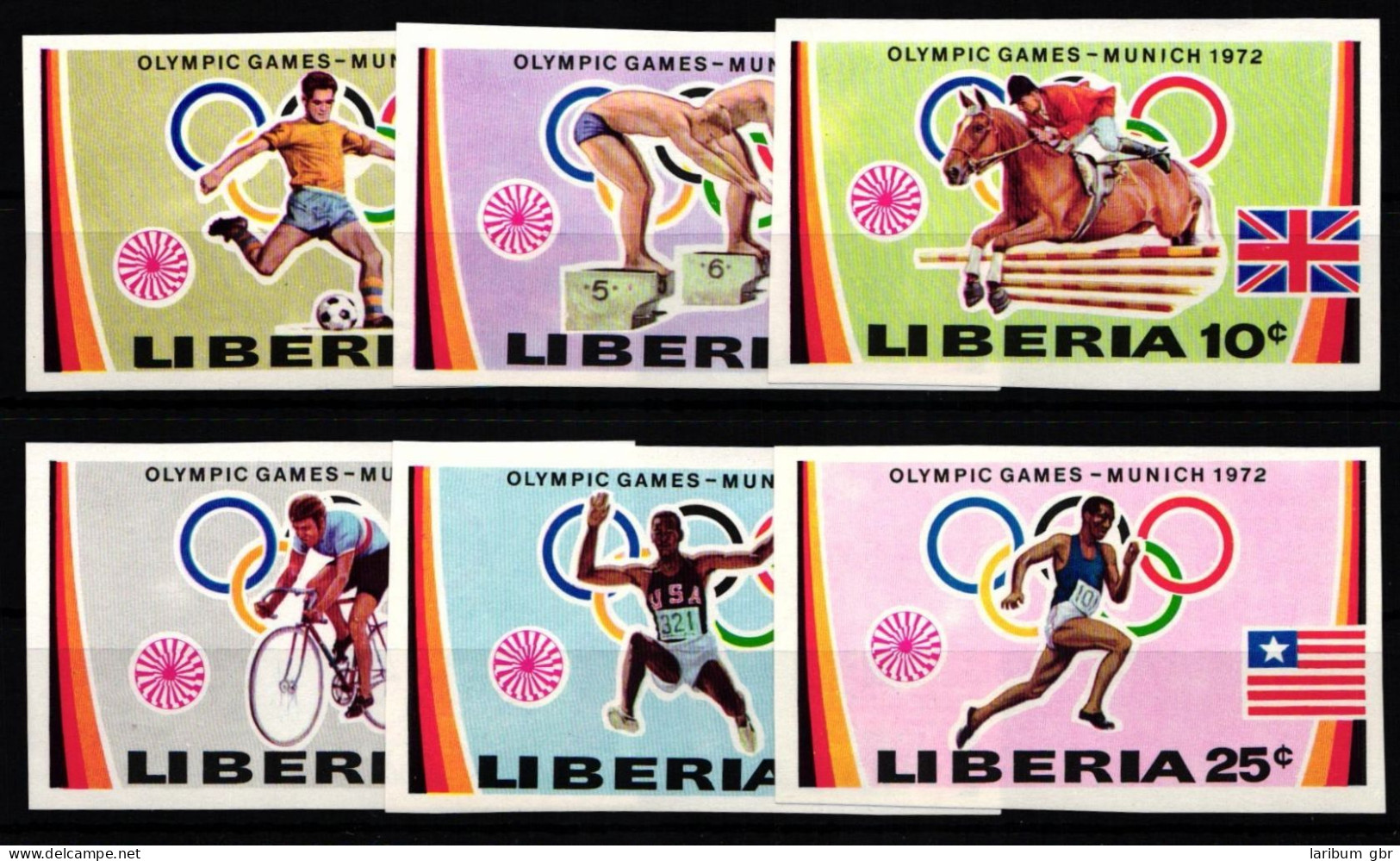 Liberia 526B-531B Postfrisch Olympische Spiele #KA497 - Liberia