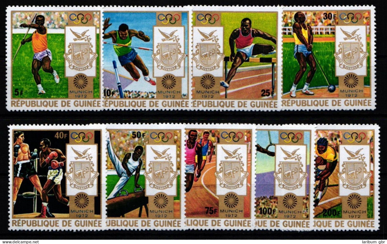 Guinea 640A-648A Postfrisch Olympische Spiele #KA536 - Guinée (1958-...)