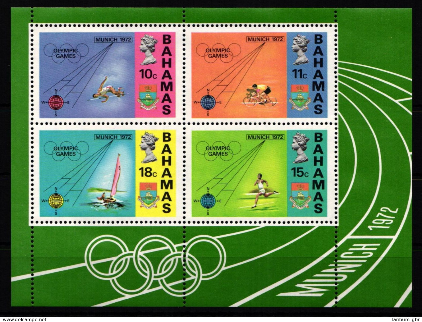 Bahamas Block 5 Postfrisch Olympische Spiele #KA619 - Bahamas (1973-...)