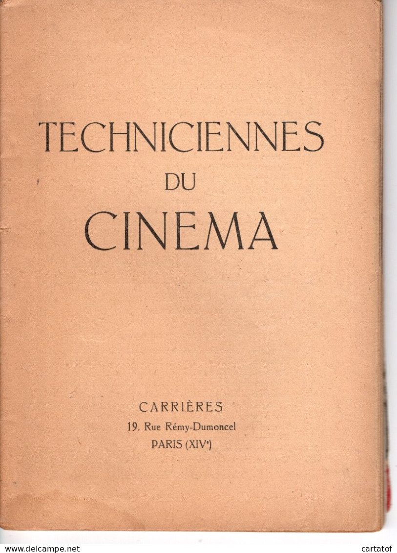CARRIERES .  Je Veux Faire Du Cinéma . Christianne Fournier . Toutes Les Carrières Féminines ... - Film