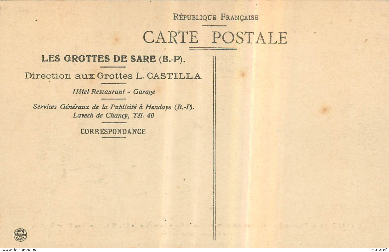 SARE . Médaillon Commémoratif De La Visite Impériale. CPA L. CASTILLA - Sare