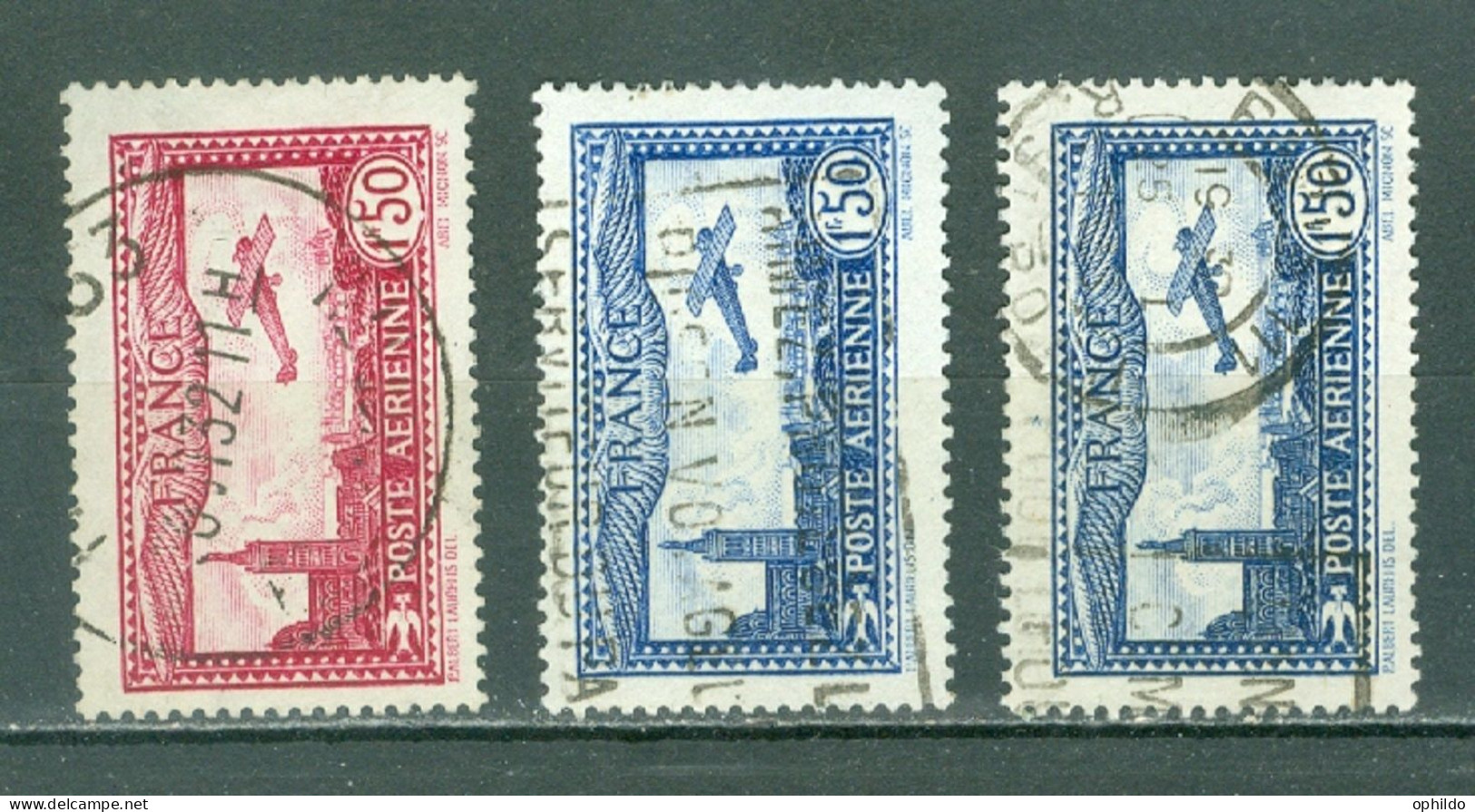 France    PA 5/6 Et 6a  Ob  TB - 1927-1959 Oblitérés