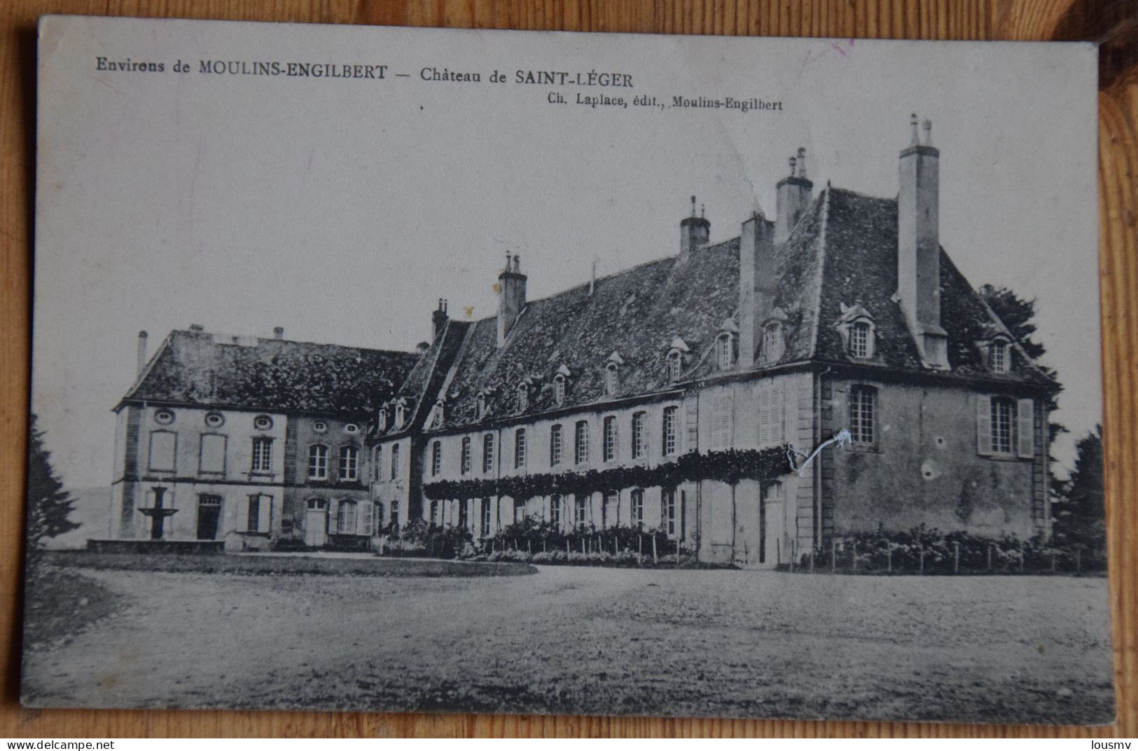 58 : Environs De Moulins-Engilbert - Château De Saint-Léger - Traces De Crayon Rose - (n°28853) - Moulin Engilbert