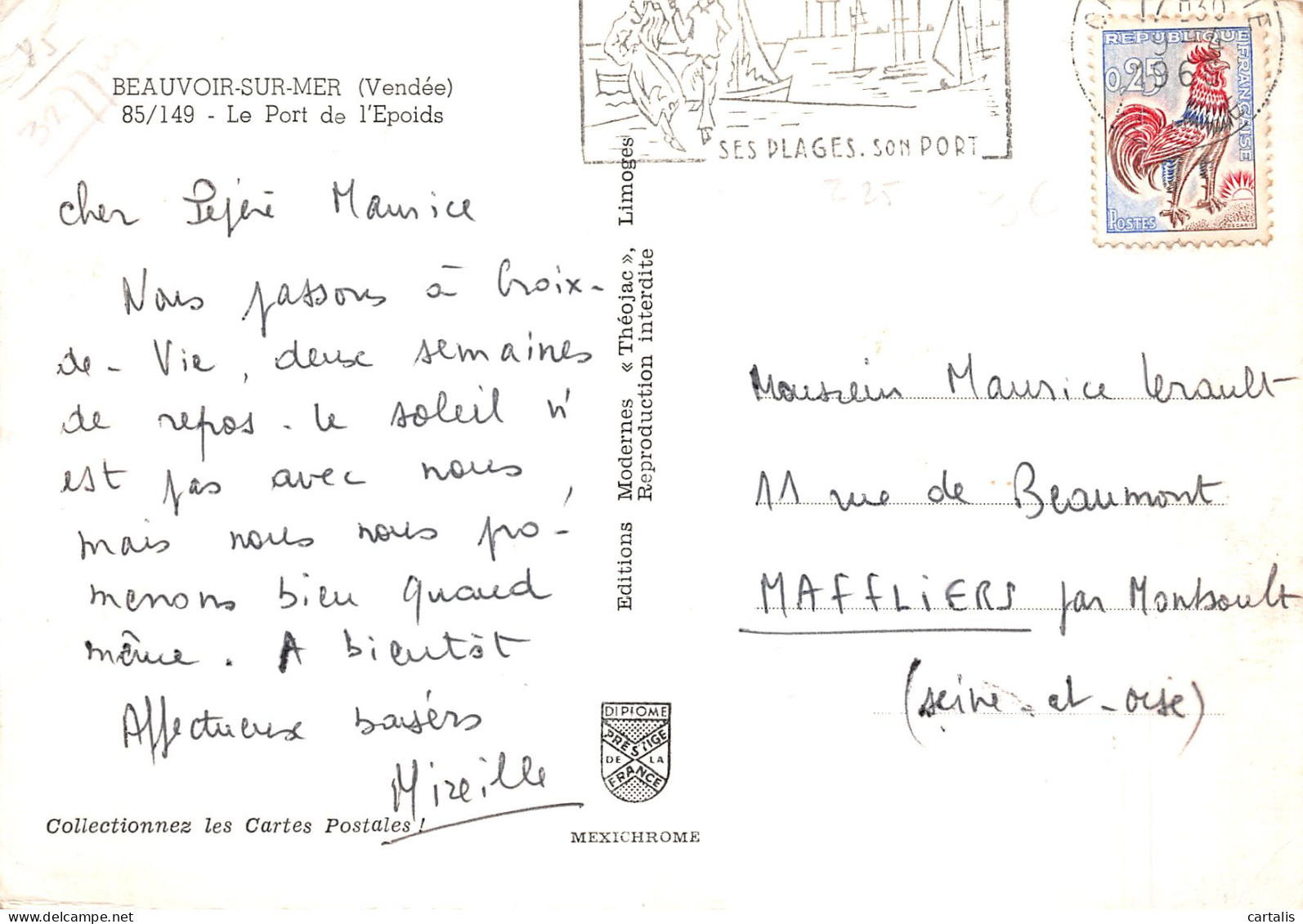 85-BEAUVOIR SUR MER-N°4289-A/0159 - Beauvoir Sur Mer