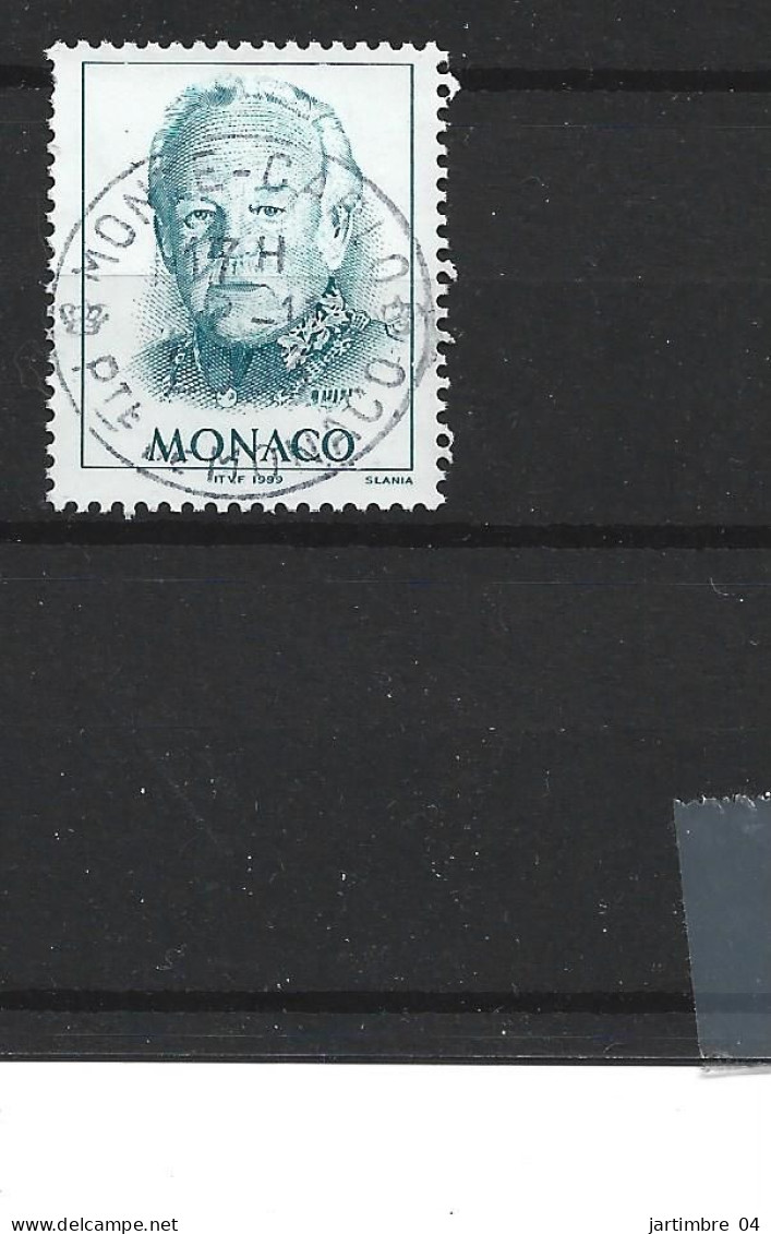 2003 MONACO 2182a Oblitéré, Cachet Rond,  Rainier III, Variété, Côte 15.00 - Usati