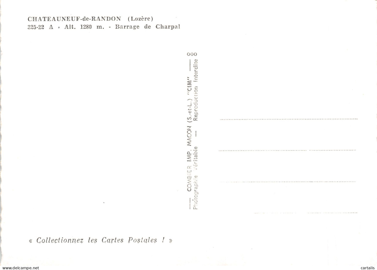 48-CHATEAUNEUF DE RANDON-N°4290-D/0049 - Chateauneuf De Randon