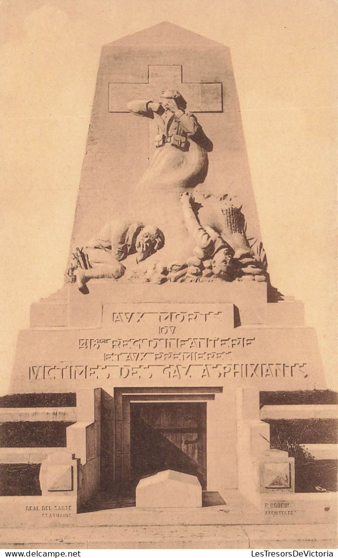 BELGIQUE - Steenstraete - Vue Sur Le Monument Aux Morts Du 418me Régiment D'infanterie - Carte Postale Ancienne - Langemark-Pölkapelle