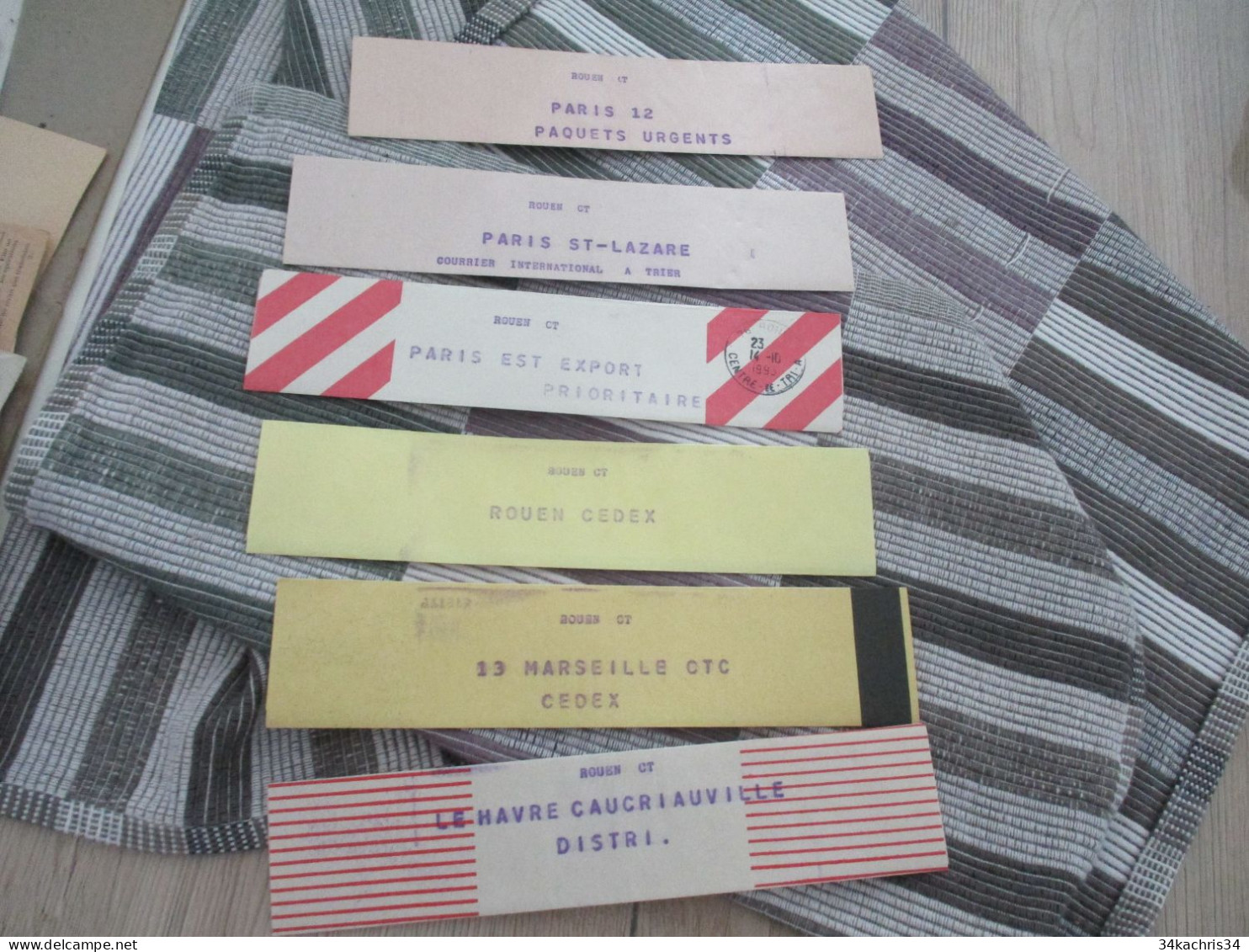 Fance Histoire Postale Lot étiquette Bracelet Colis Et Autres à Découvrir - Zonder Classificatie