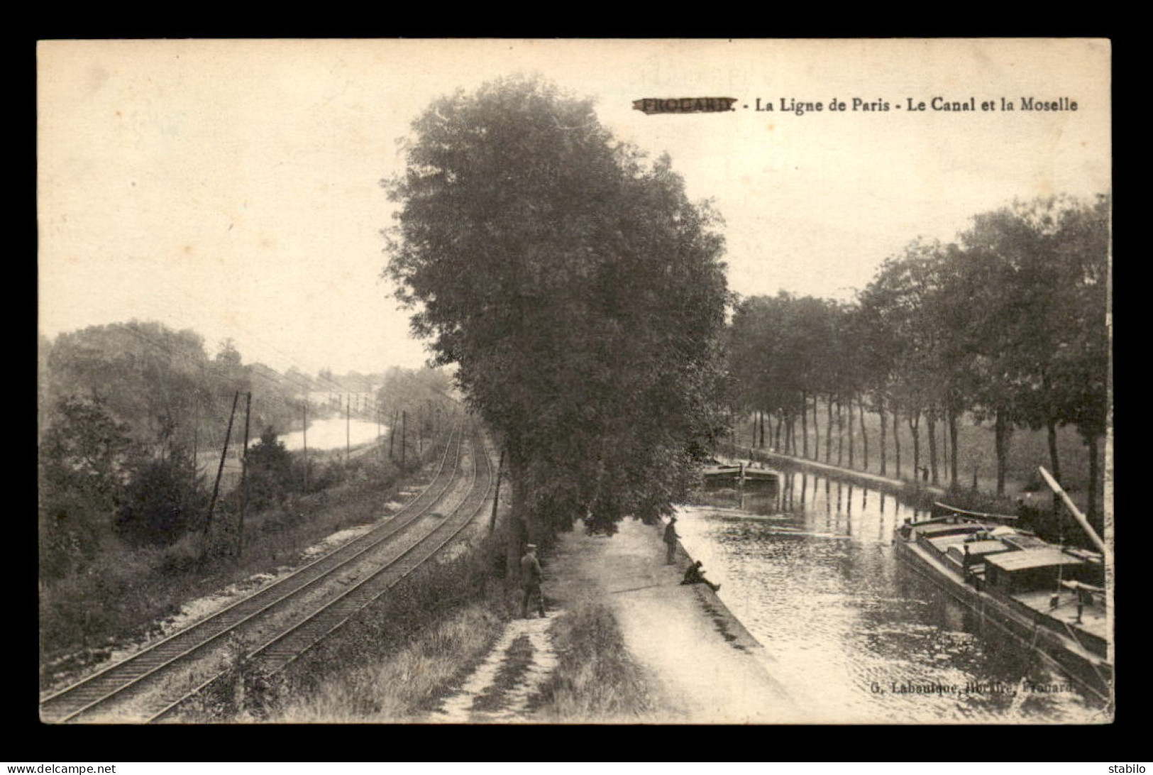 54 - FROUARD - LE CANAL DE LA MARNE AU RHIN ET LA MOSELLE - PENICHE - Frouard